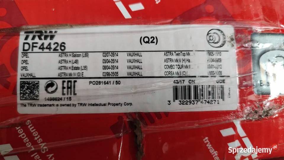 Tarcza hamulcowa TRW DF4426 przód Olsztyn