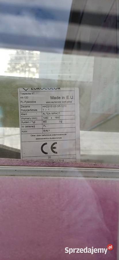 Okno Eurocolor Impact 80 białe kujawsko-pomorskie Toruń