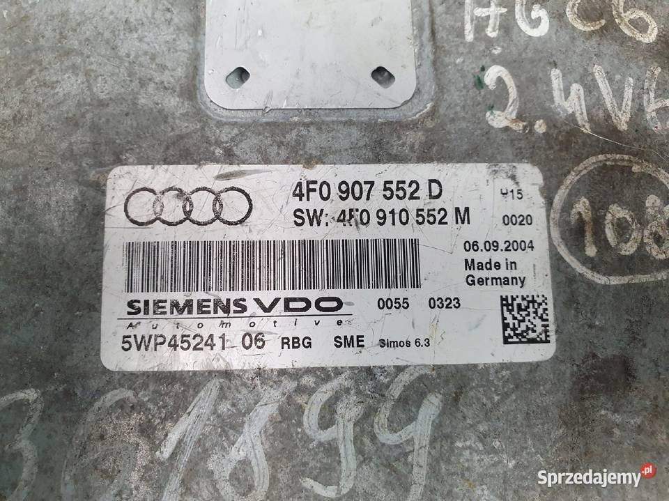 STEROWNIK SILNIKA Audi A6 C6 24 V6 komputer lubelskie Chełm