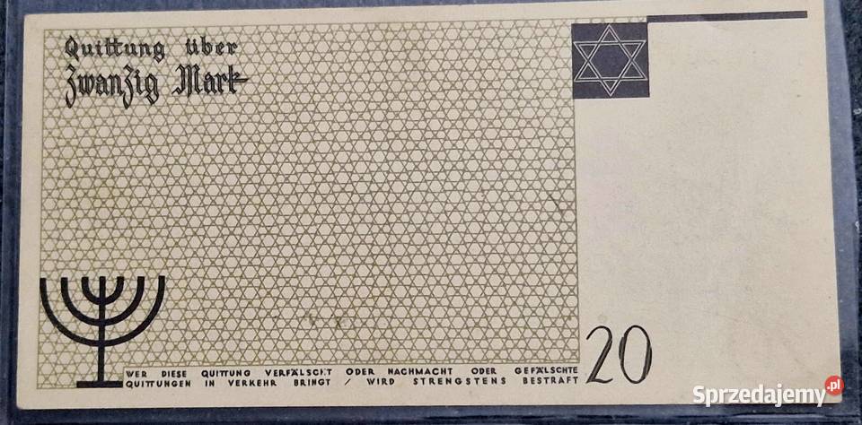 2 x 20 Marek 1940 Getto UNC Sosnowiec