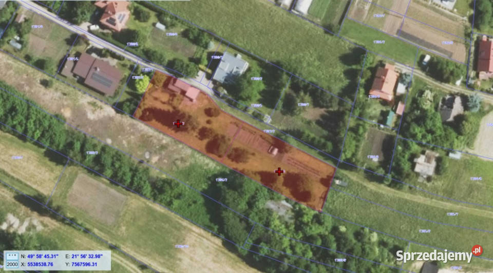 2 zlaczone dzialki budowlane calosc na sprzedaz Boguchwała