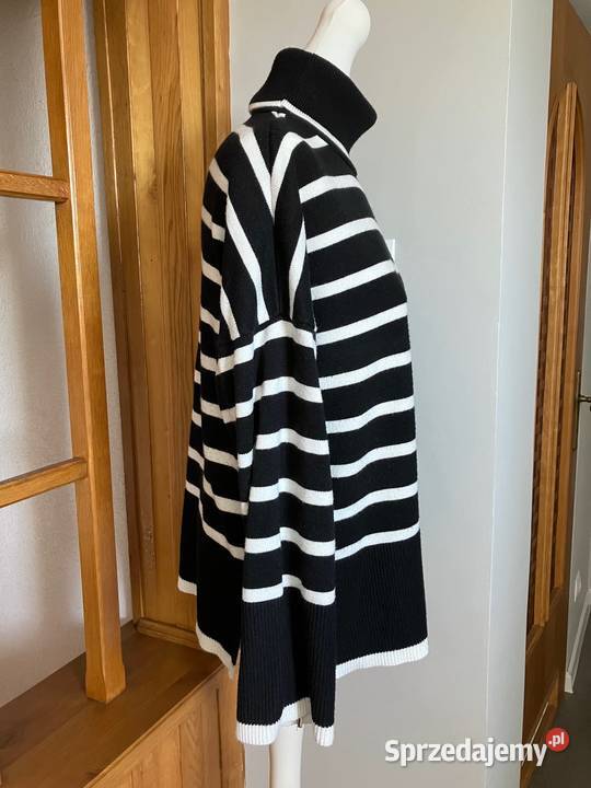 Świetny sweter w paski oversize Mohito wiskoza