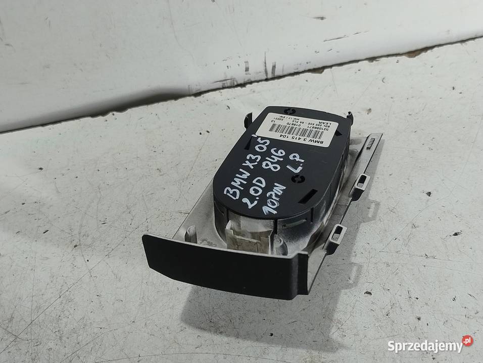 PANEL WŁĄCZNIK ŚWIATEŁ 10 PIN BMW X3 E83 3415104 sprzedam