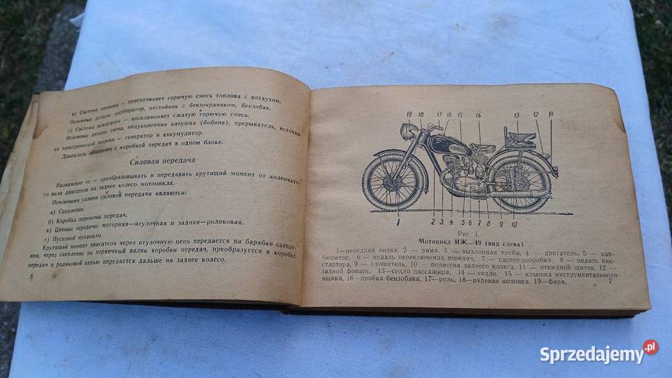 Instrukcja Obslugi Motoru IZ 49 Gryfów Śląski sprzedam
