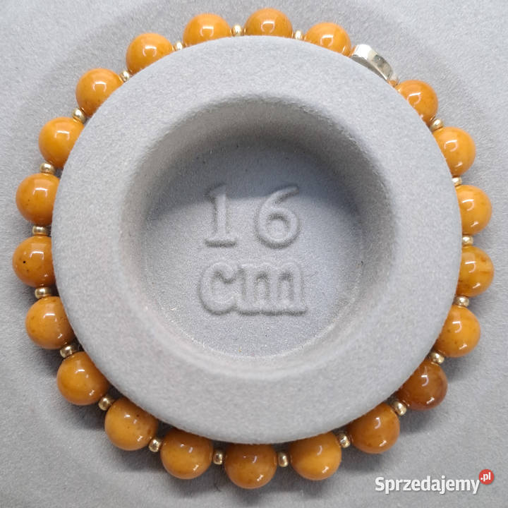 Bransoletka z bursztynu bursztyn bałtycki kulka Warszawa