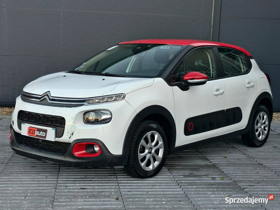 Citroen C3 12 benz 110 mały przebieg ledy klima biały Samochody osobowe Kęty