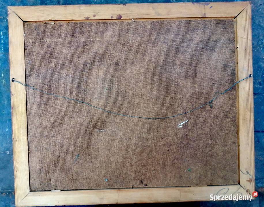 Obraz olejny Warsztat szewca pracy Łódź sprzedam