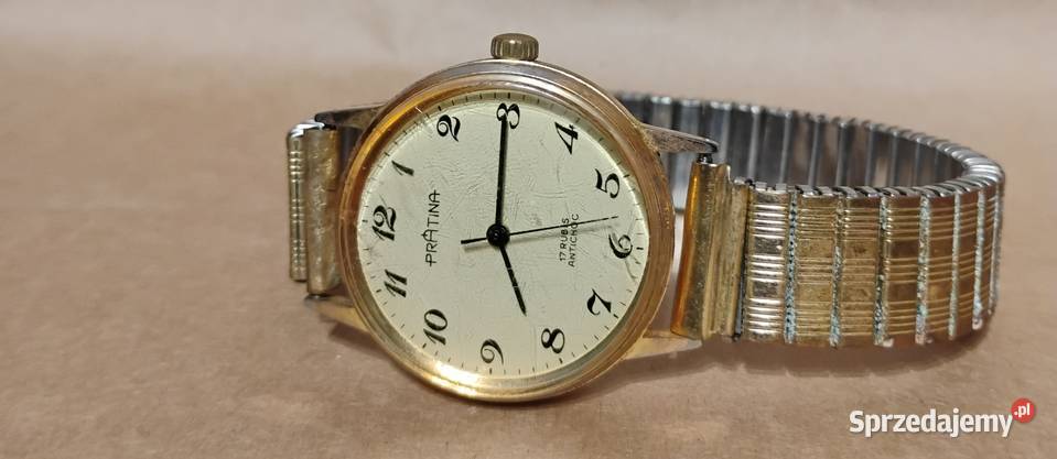 Zegarek Męski Pratina pozłacany 17 kamieni Opole sprzedam