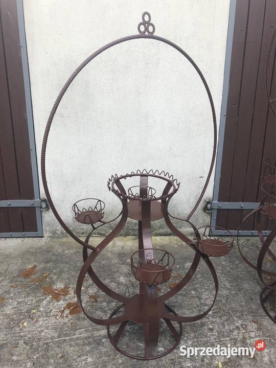 Kwietniki Stojaki na kwiaty 2 sztuki metalowe Kołobrzeg