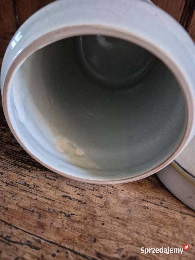 Ceramiczny malowany pojemnik apteczny
