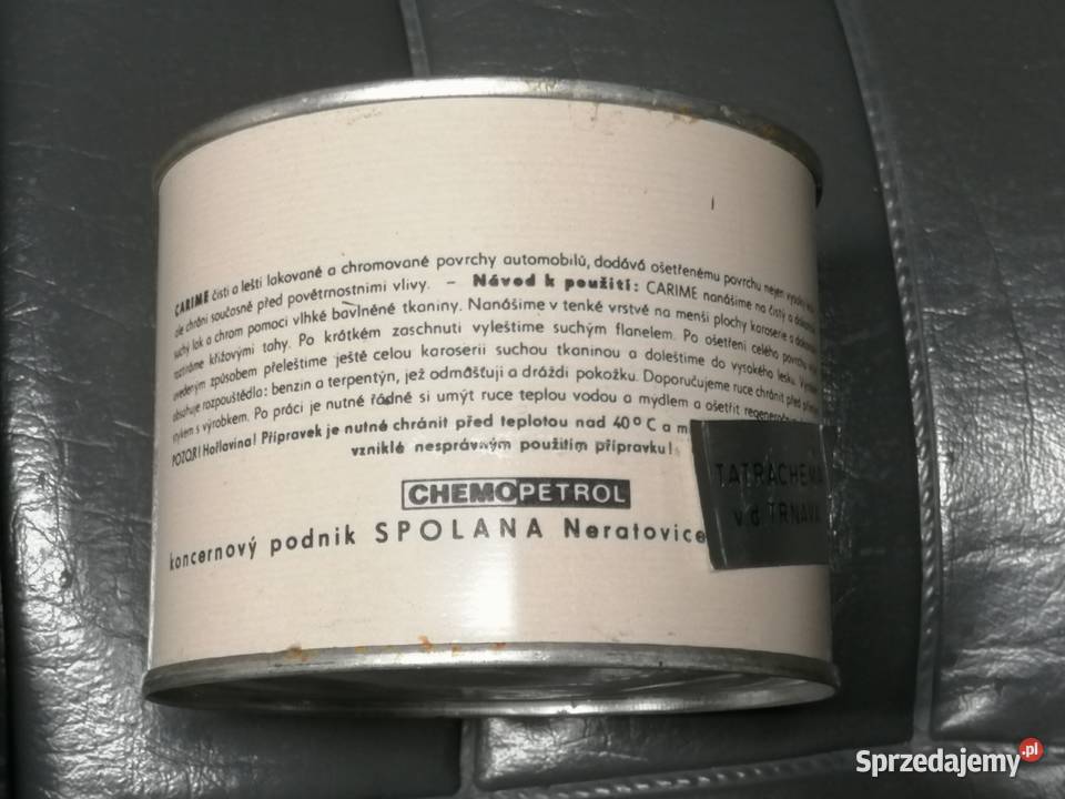Stara czeska pasta do lakieru chromu lata 70te małopolskie Kraków
