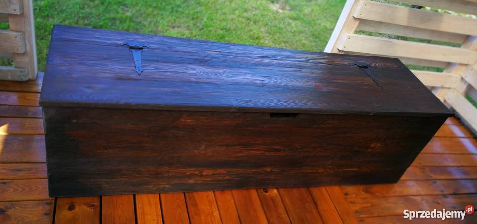 Rustykalna kolonialna skrzynia kufer siedzisko 120cm Krasów sprzedam