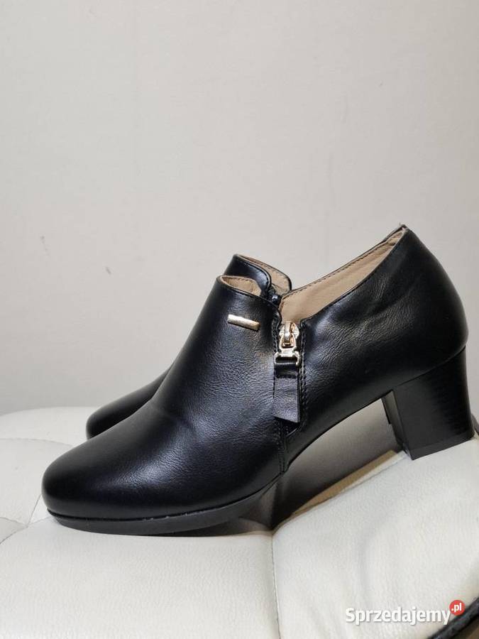 RS 37 półbuty czarne damskie nowe