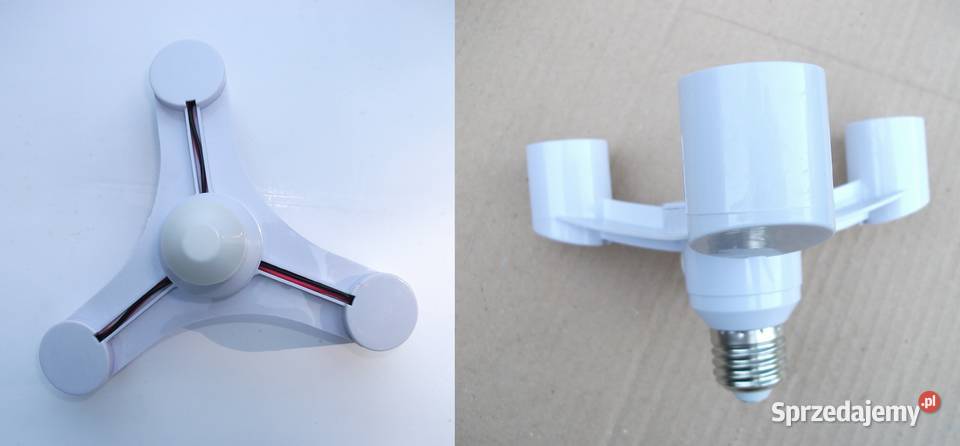 Oprawka Adapter Rozdzielacz Na 3 Żarówki E27 Sieradz