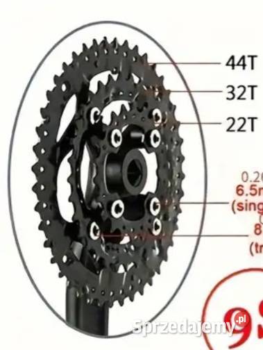 Zębatki tarcze blaty korby przednie 223244T dolnośląskie sprzedam