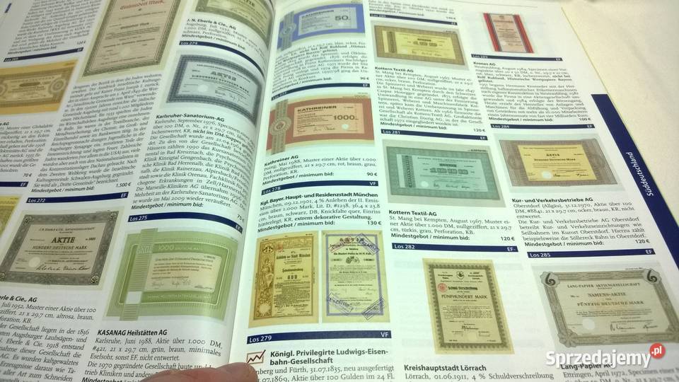 katalog aukcyjny papierów wartościowych 54 Warszawa
