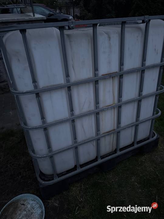 Mauzer 1000l paleta plastik na deszczówkę beczka Zbiorniki na deszczówkę Ogród