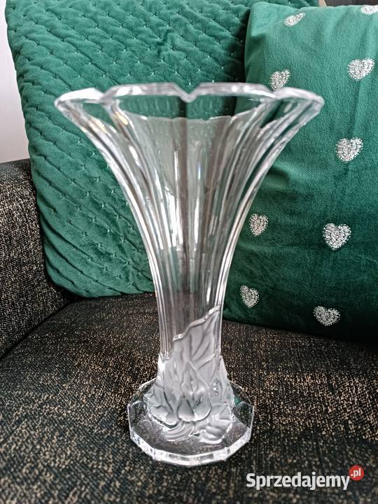 Wazon szkło kryształowe Bleikristal Germany przezroczysty śląskie Jastrzębie-Zdrój