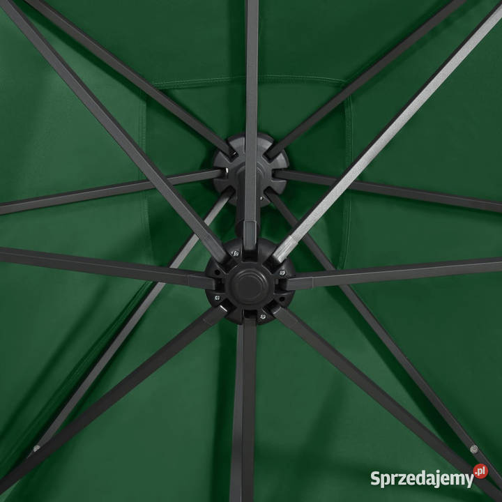 Parasol wiszący z LED i słupkiem zielony 250 mazowieckie Warszawa