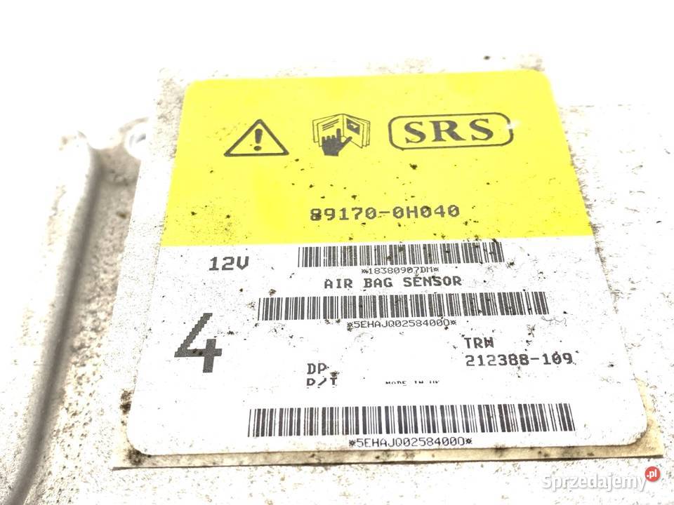 SENSOR AIRBAG TOYOTA AYGO I 891700H040 0514 osobowe sprzedam