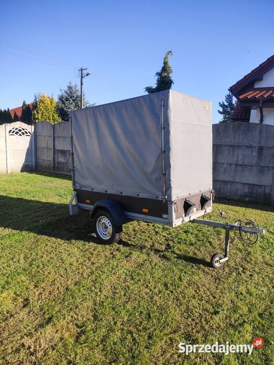 Przyczepa towarowa lekka 750 DMC plandeka Poznań