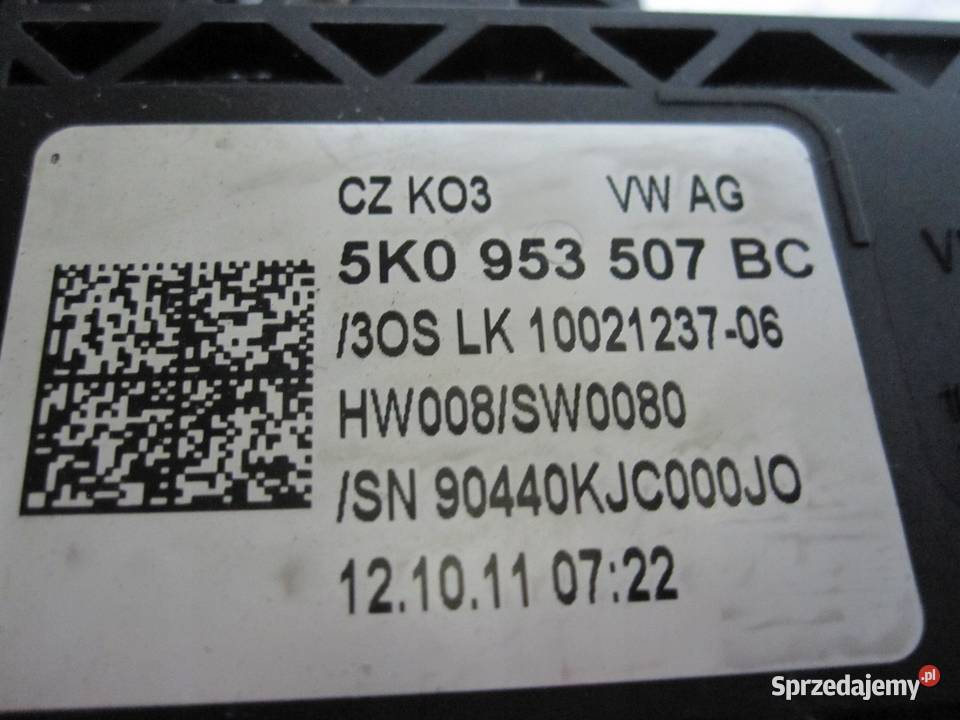 VW GOLF VI 20 TDI 11r przełącznik zespolony