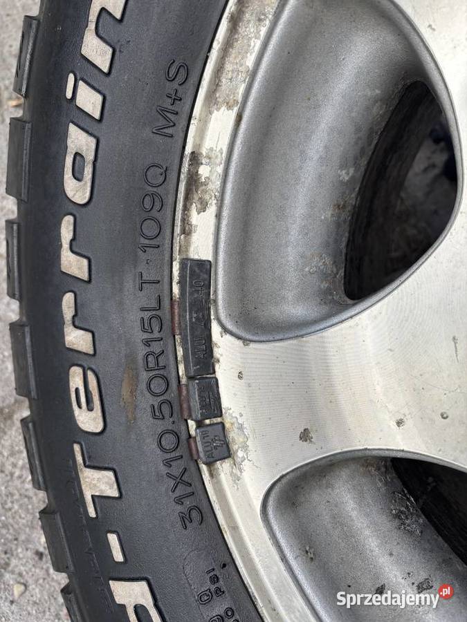 Opony plus felgi aluminiowe BFGoodrich do dużych Pustelnik
