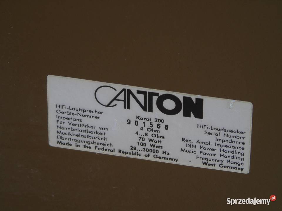 Kolumny Canton Karat 200 świetne stereo DOSTAWA Jasło