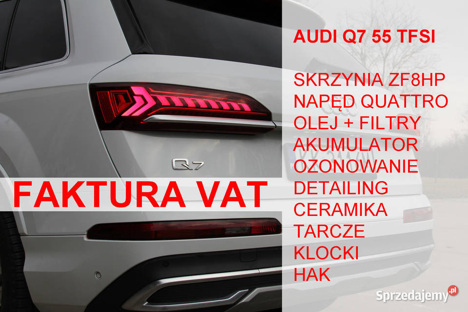 Audi Q7 55 TFSI QUATTRO faktura VAT 7 miejsc ESP Kraków