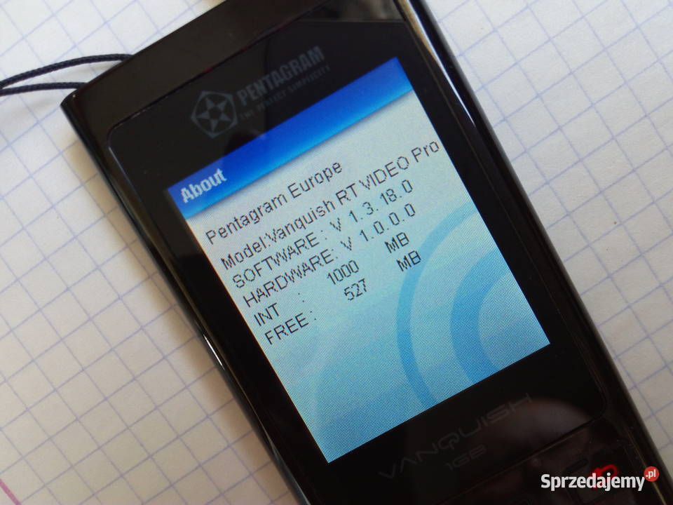 PENTAGRAM Vanquish RT VIDEO Pro 1000 MB Puławy