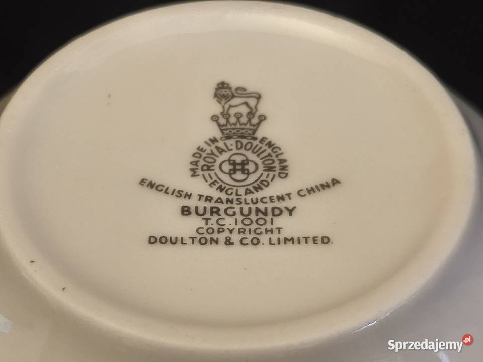 Cukiernica angielska Royal Doulton Burgundy Chełm sprzedam