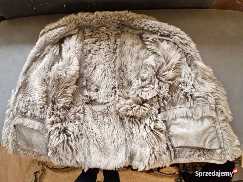 Kożuch z barana beżowy Rozmiar 40(L) Bielsko-Biała