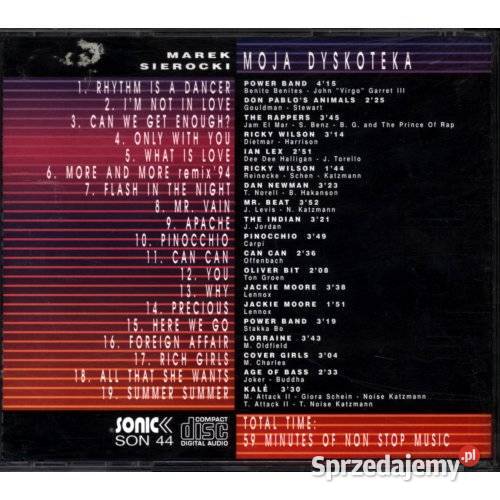 Marek Sierocki Moja Dyskoteka CD Eurodance 90s sprzedam