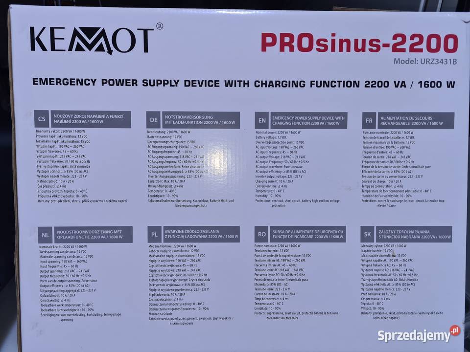 ZASILACZ AWARYJNY PRZETWORNICA UPS SINUS mazowieckie Gośniewice sprzedam