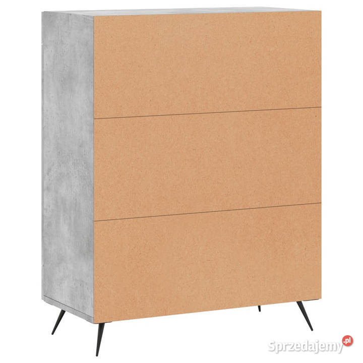 Szafka szarość betonu 695x34x90 materiał