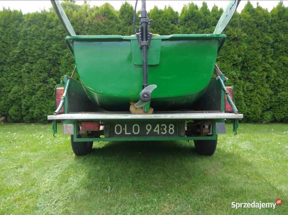 Łódź wędkarska z przyczepą Szczytno sprzedam