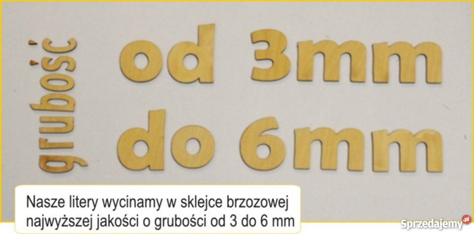 litery ze sklejki śląskie Wisła Mała
