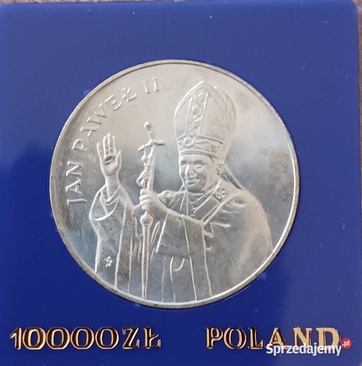 10 000 Papież Jan Paweł II 1987 r Mennicza Numizmatyka Konin