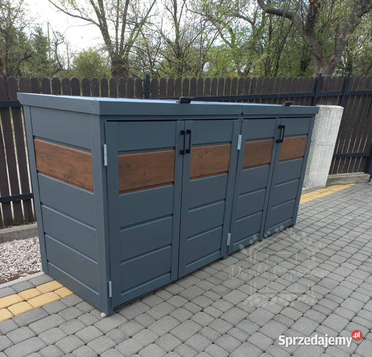 Zabudowa koszy na śmieci 275x80x120 4x240L sprzedam