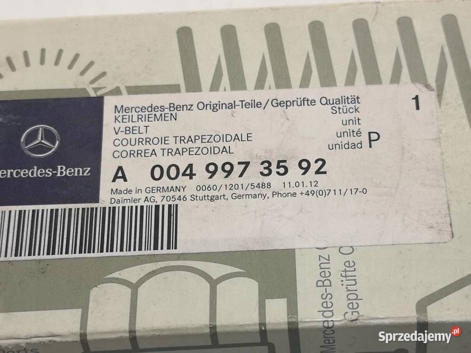 PASEK KLINOWY MERCEDES 190 W201 19821993 NOWY