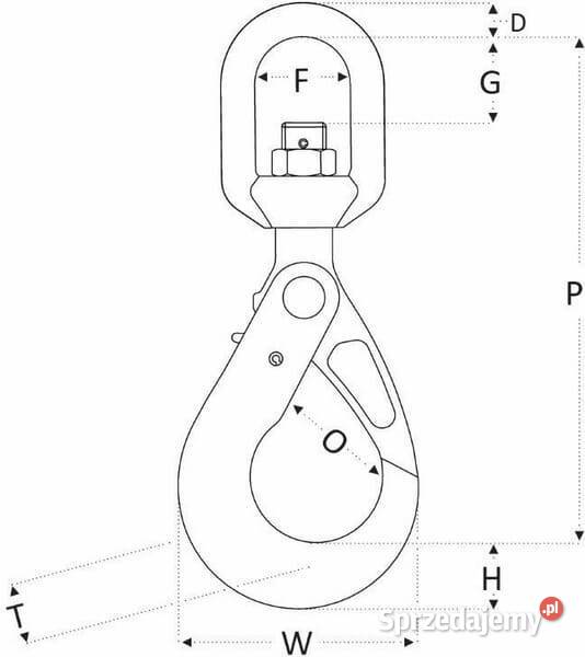 Hak z głowicą obrotową zabezpieczenie RSS G10 6 Kamionna sprzedam