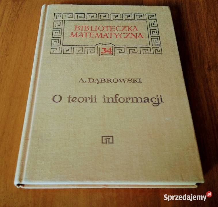 O teorii informacji Andrzej Dąbrowski Gdańsk sprzedam
