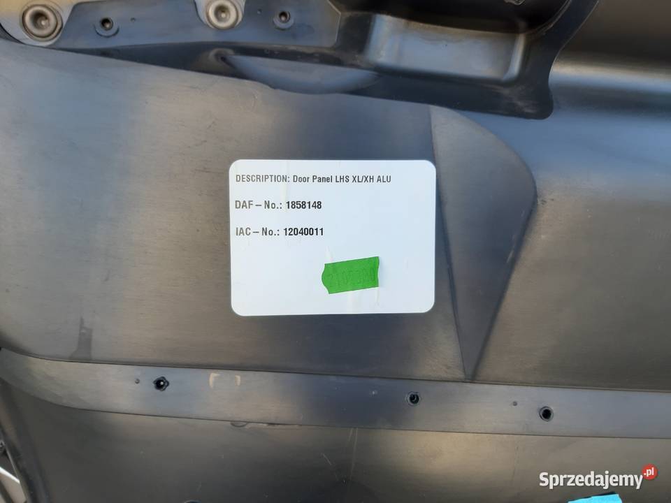 DAF XF 105 TAPICERKA BOCZEK DRZWI LEWA 1858148 Trzciel