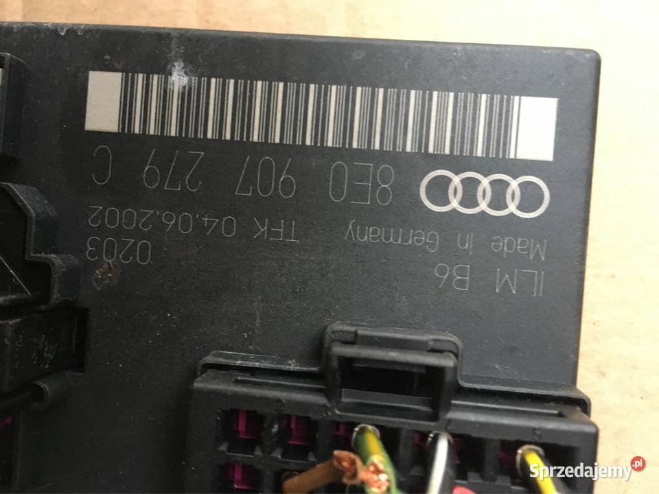 Zestaw startowy stacyjka komputer immo Audi a4 osobowe kujawsko-pomorskie Chełmno
