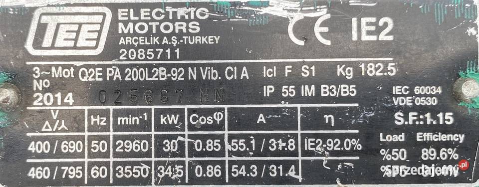 pompa WILO 30kW 2900obr BL80210302 Pigża