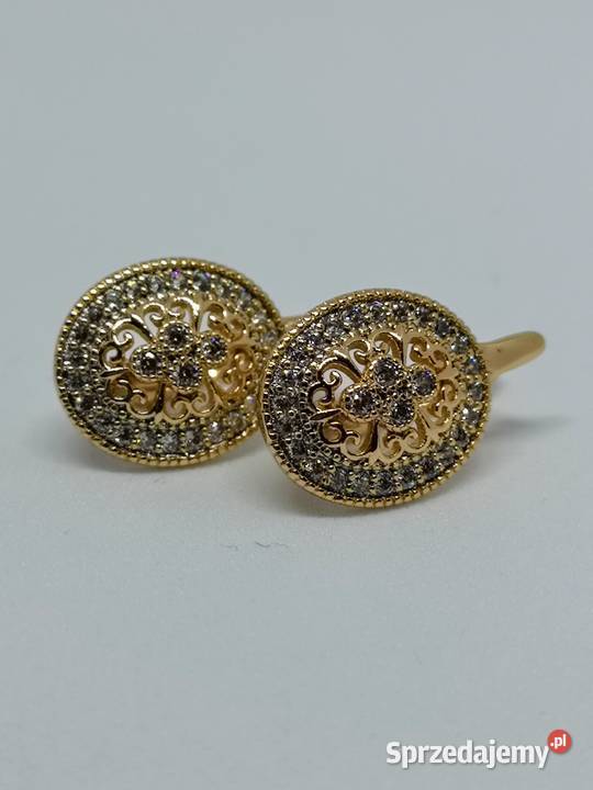 Eleganckie luksusowe kolczyki wysoka jakość Kołobrzeg