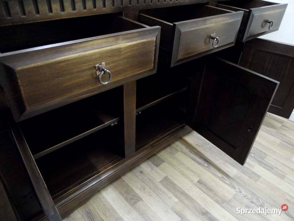 Klasyczna Komoda Drewniana z Lustrem Komody Zielona Góra