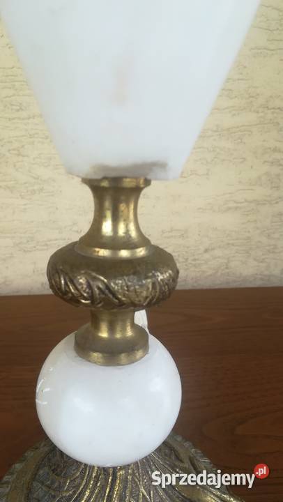 Lampka 8 stylowa lampa stołowa nocna mosiężna sprzedam