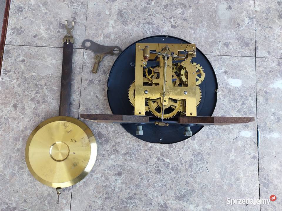 Stary zegar ścienny gabinetowy Junghans 1942r Tczew