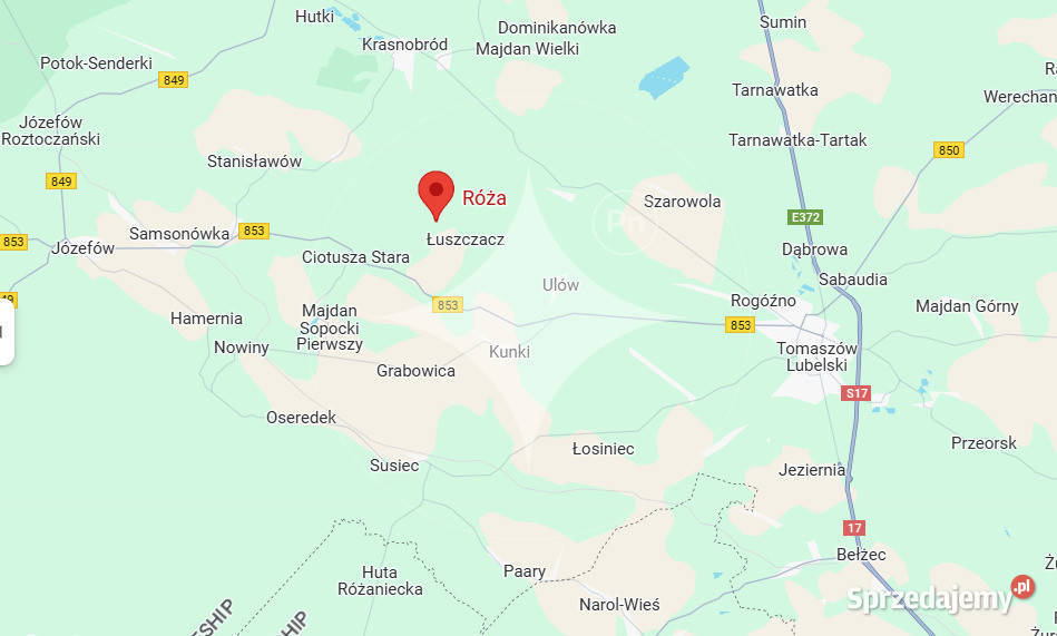 Ucieknij zgiełku działki w Róży gm Susiec Róża sprzedam